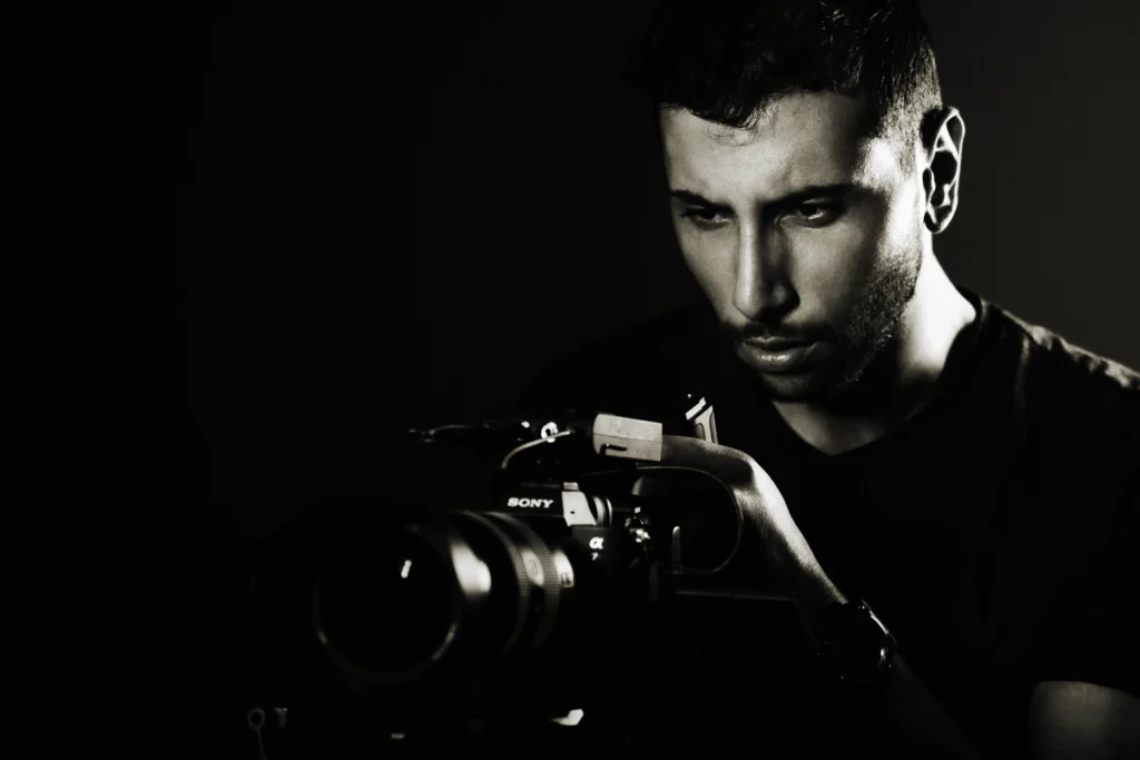 Videographer filming a promotional videography services in Dubai